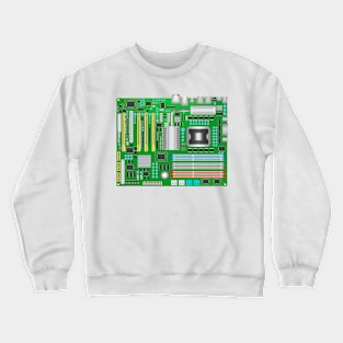 Classic Computer Mainboard for Geeks Crewneck Sweatshirt